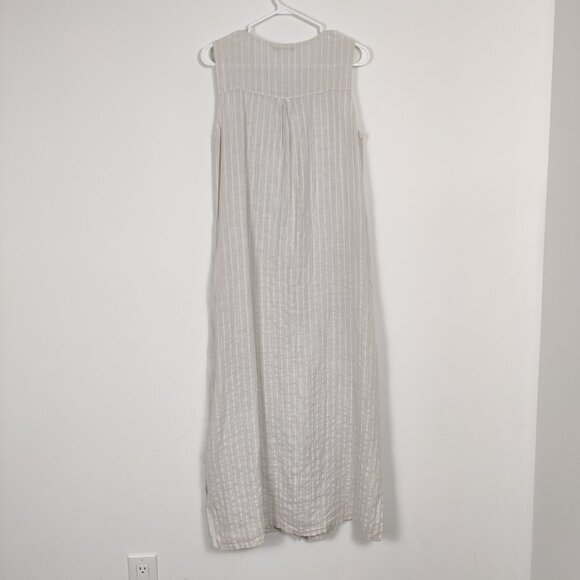 Lungo L'arno Women's Maxi Striped Shirt Dress Size Small Quiet Luxury Old Money - Picture 2 of 11